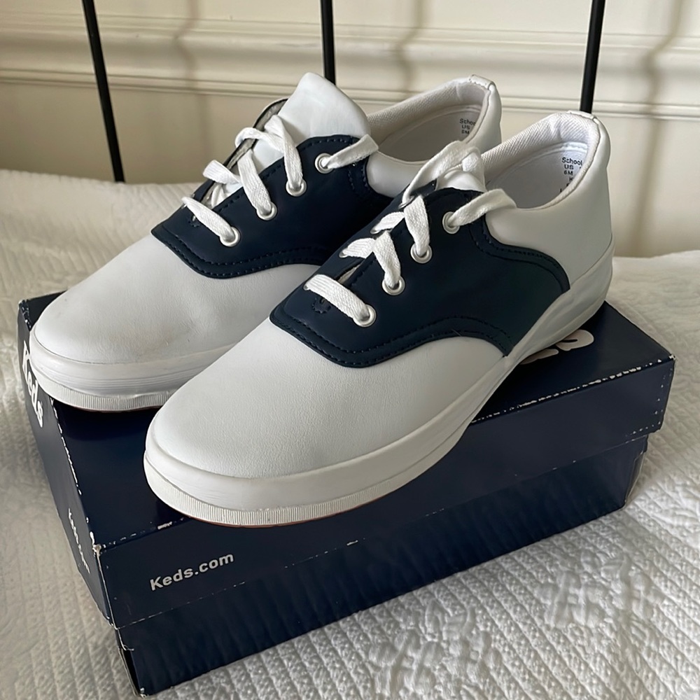 Keds school day sneakers white/navy - new